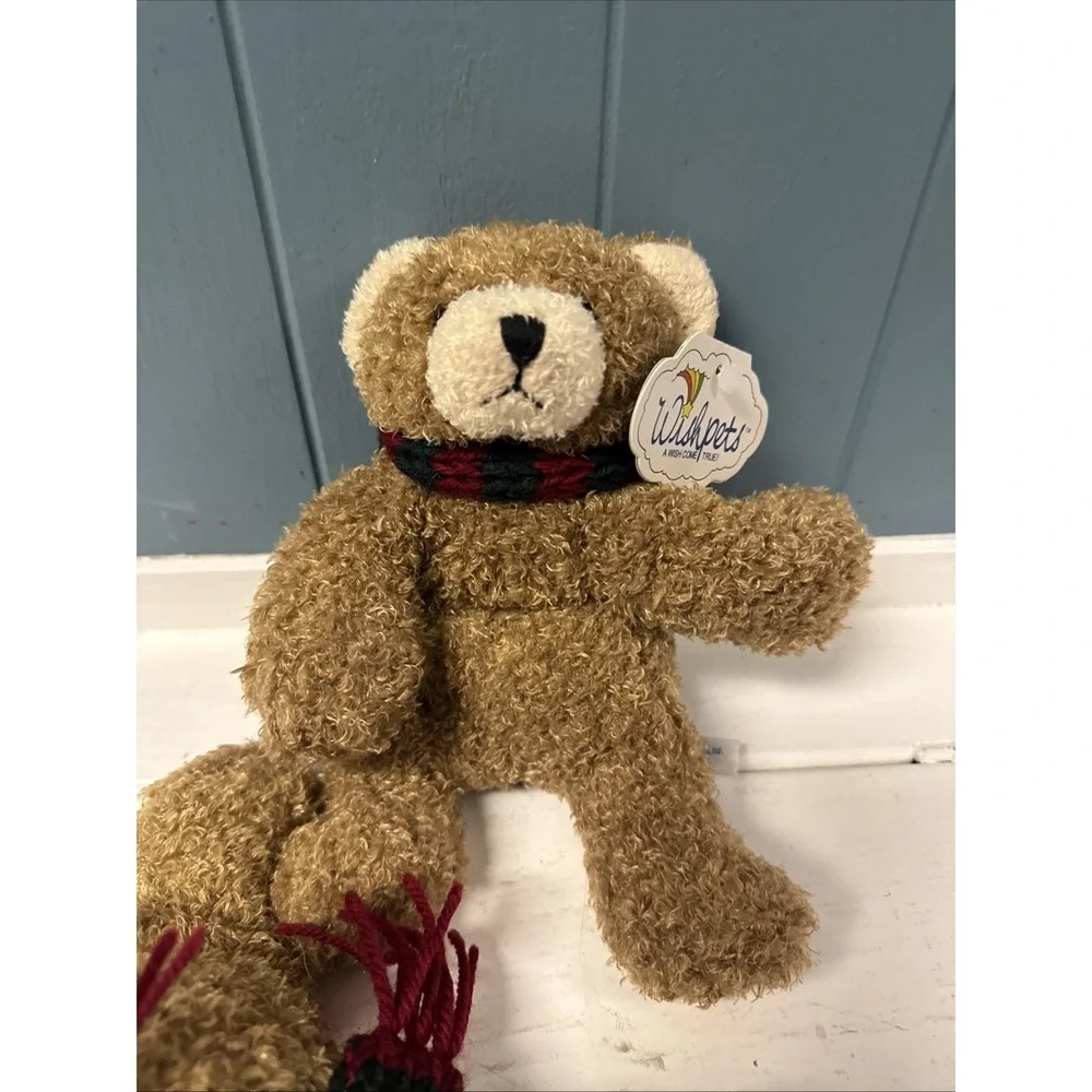 Pair‎ Of New (2) Holiday Wishpets Bears With Scarves Christmas 11045